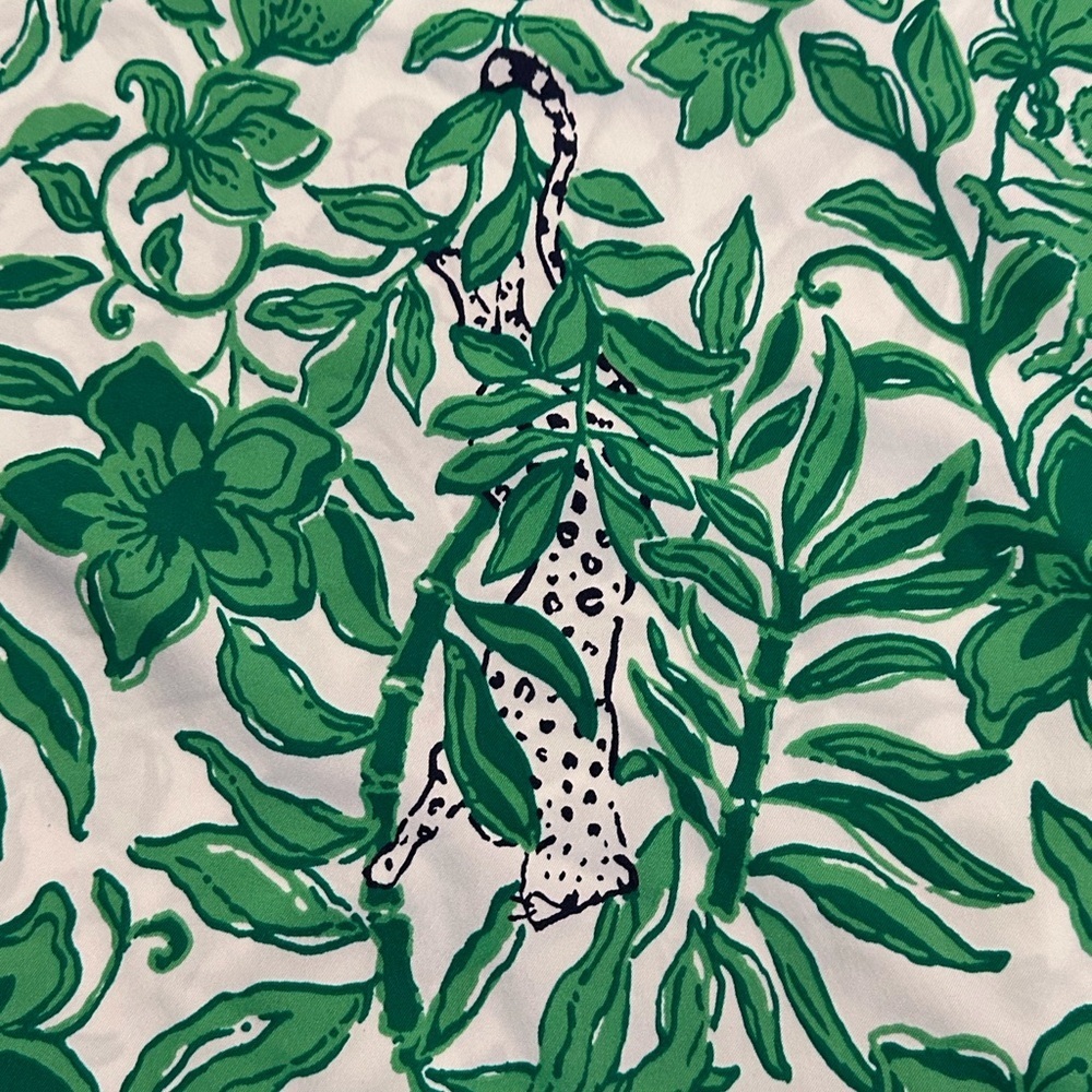 NWT! Lilly Pulitzer Kindra UPF 50+ Dress in Fiddle Leaf Green Lil Escape Plan - Picture 8 of 14